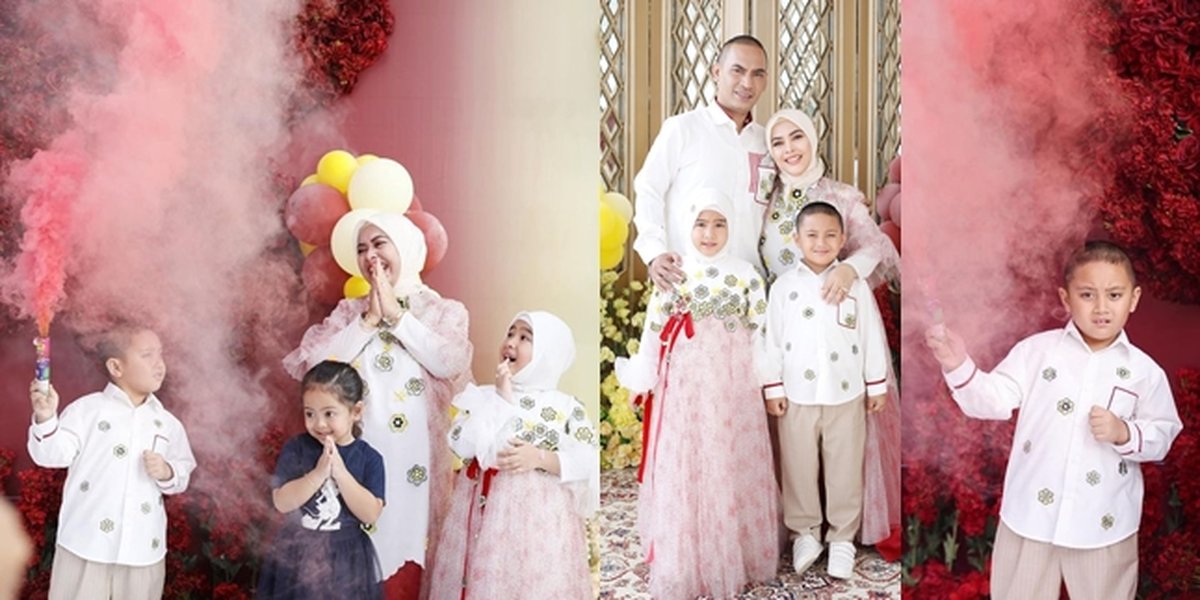 Portrait of Aisyahrani's Baby Gender Reveal, the Second Child is a Girl!