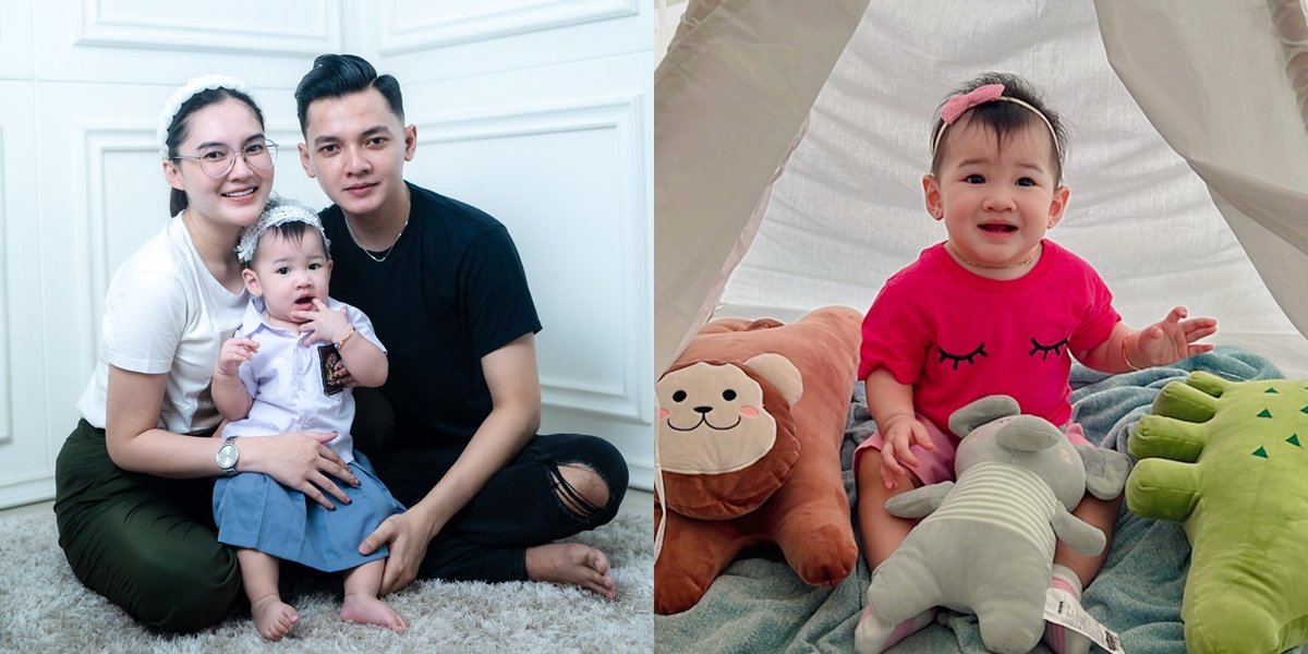 Portrait of Baby Gendhis, Nella Kharisma and Dory Harsa's Child who is Now 1 Year Old, Javanese White Baby is Getting More Beautiful - Looks Just Like Her Mother