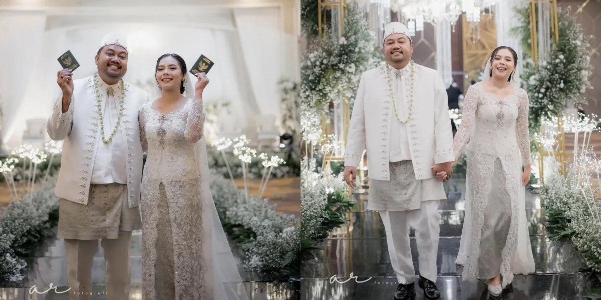 Happy Portrait of Awwe's Wedding with Andin, Attended by Comedian Friends