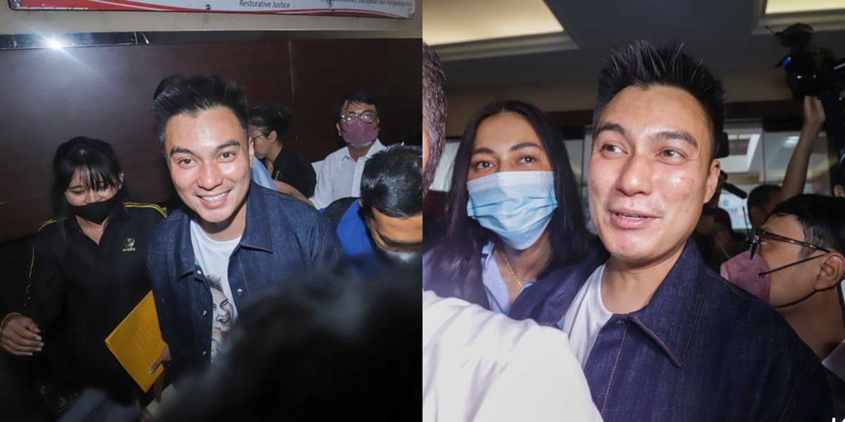 Portrait of Baim Wong and Paula Verhoeven Responding to Police Summons Regarding Domestic Violence Prank Content, Arriving with Smiles 