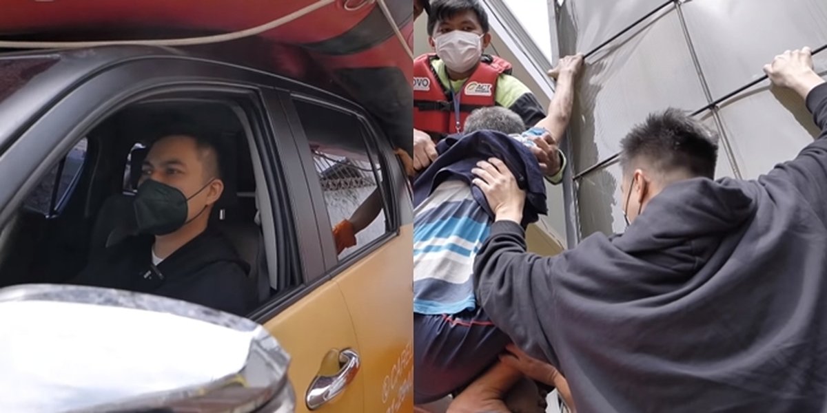 Portrait of Baim Wong Helping Flood Victims, Saving One-Month-Old Baby