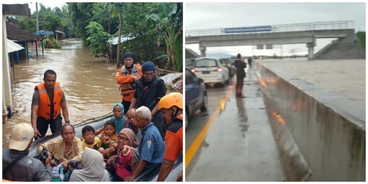 Portrait of Madiun Floods, Submerging Kertosono Toll Road to Residents' Houses