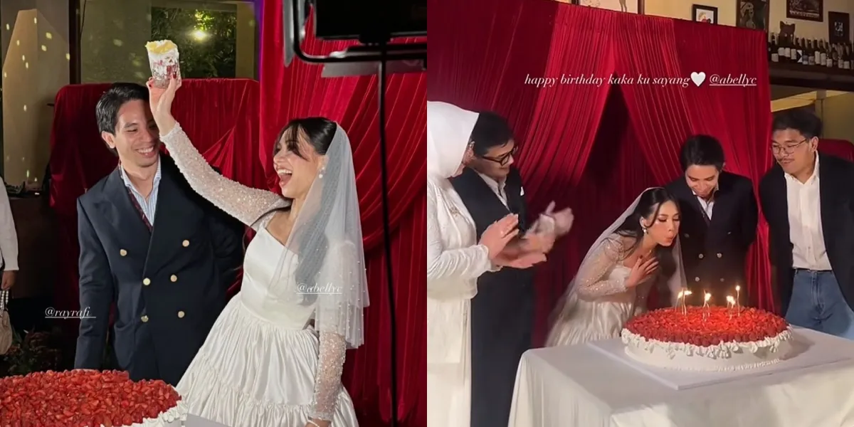 Portrait of Beauty Vlogger Abel Cantika Celebrating Her 30th Birthday with a Wedding Theme