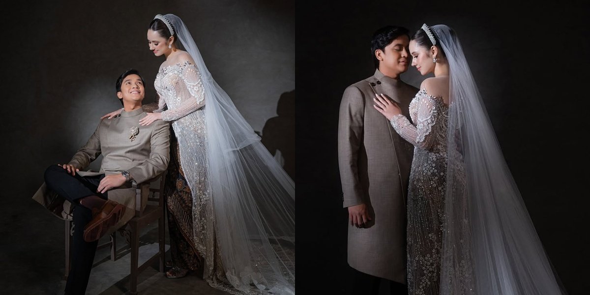 Portrait of Billy Syahputra & Vika Kolesnaya Wearing Wedding Dresses, Admits It's Hard to Manage a Wedding Across Countries Due to Family Conditions