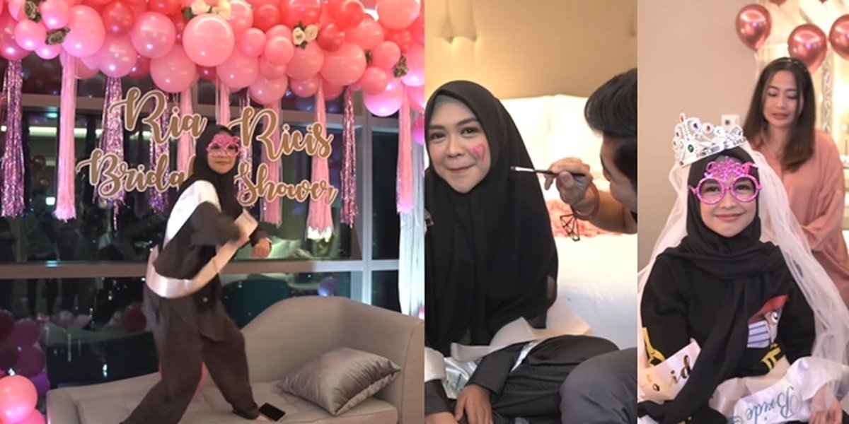 Portrait of Ria Ricis's Bridal Shower, a Surprise from Friends - Teuku Ryan's Loving Face Painted