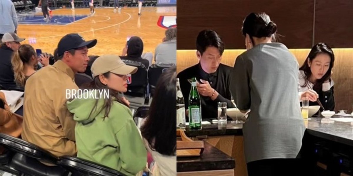 Portrait of Son Ye Jin and Hyun Bin's Honeymoon, Captured by Fans, Watching NBA Basketball Game and Strolling Together