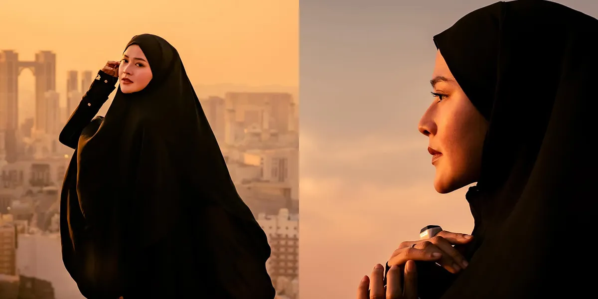 Beautiful Portrait of Bella Bonita in the Holy Land with Family, Wearing Sharia-compliant Attire