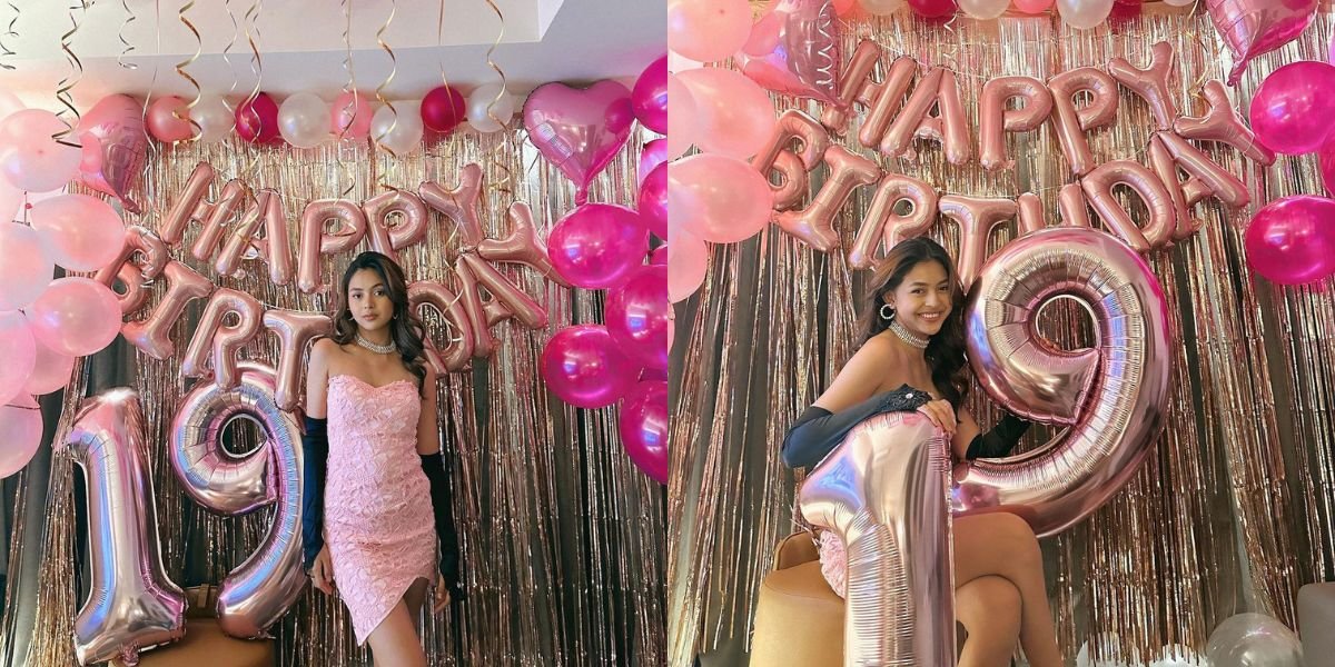 Beautiful Portraits of Dinda Mahira Celebrating her 19th Birthday, Looking Beautiful with All-Pink Decorations!