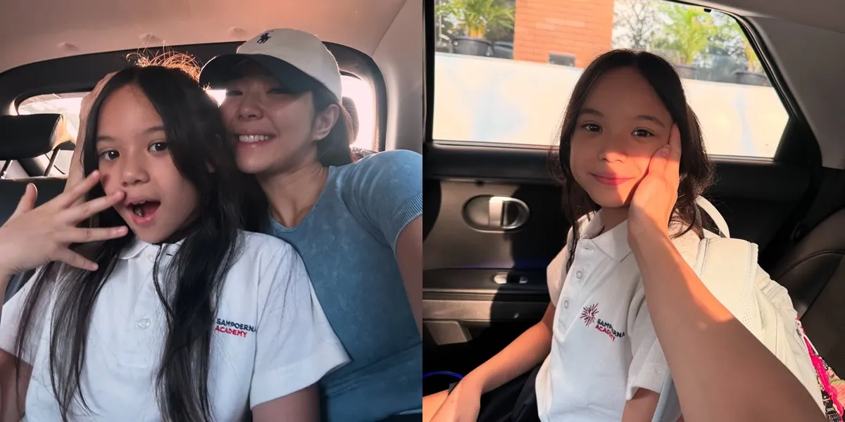 Beautiful Portrait of Gempi on Her First Day of School, Gisella Anastasia Didn't Expect Her Child is Already in 5th Grade