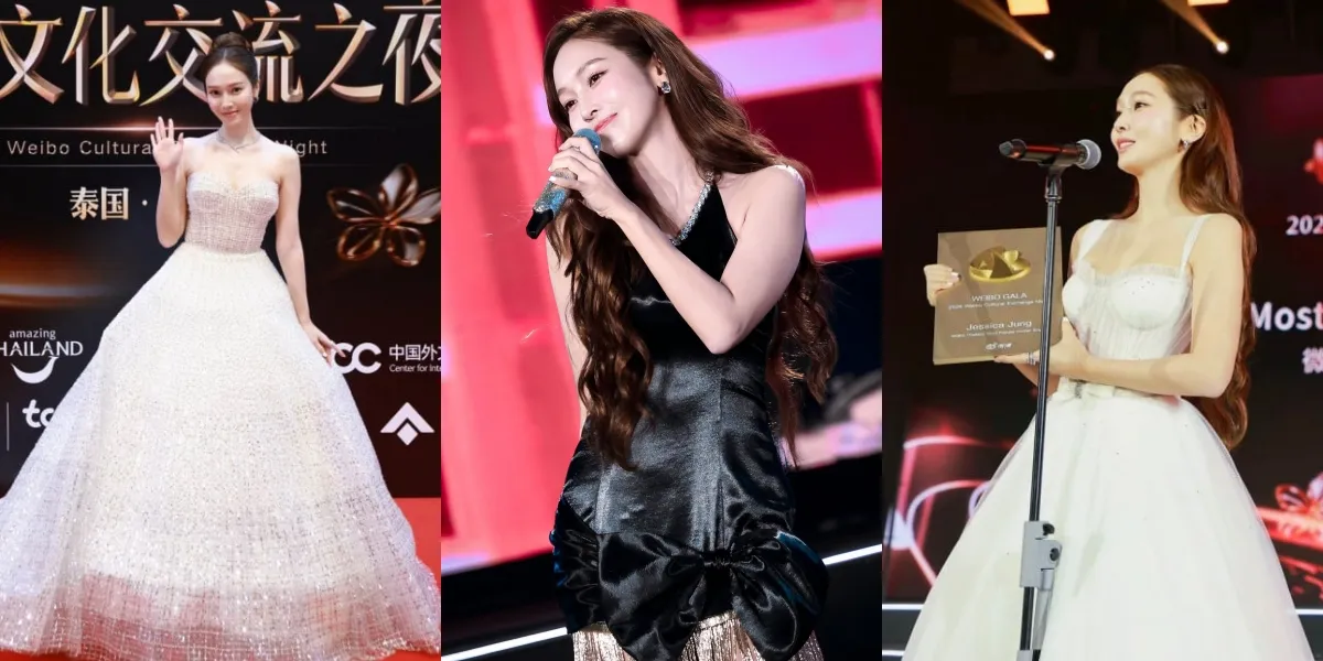 Beautiful Portrait of Jessica Jung at Weibo Gala 2025, Changes Outfit Three Times