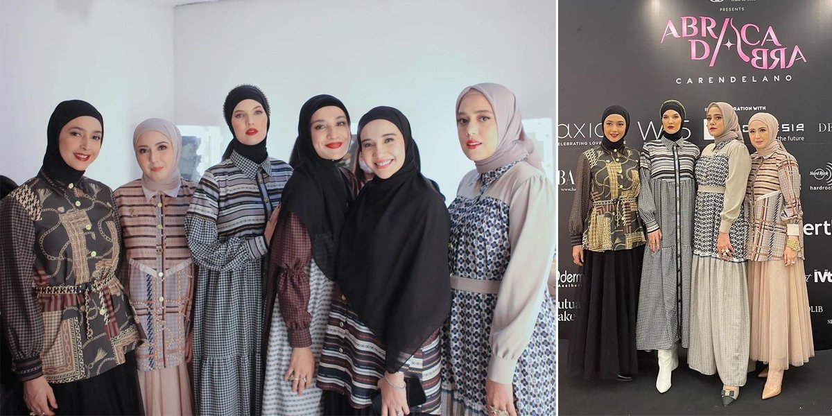 Beautiful Portrait of Nabila Syakieb Wearing Hijab at Zaskia Sungkar Fashion Event, Called Arab Barbie - Receives Praise from Netizens