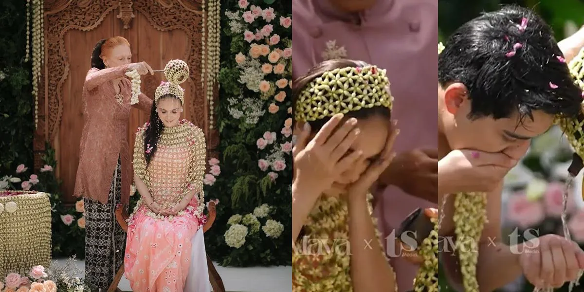 Portrait of Luna Maya and Maxime Bouttier's Ablution Ceremony Before Their Wedding Becomes the Spotlight