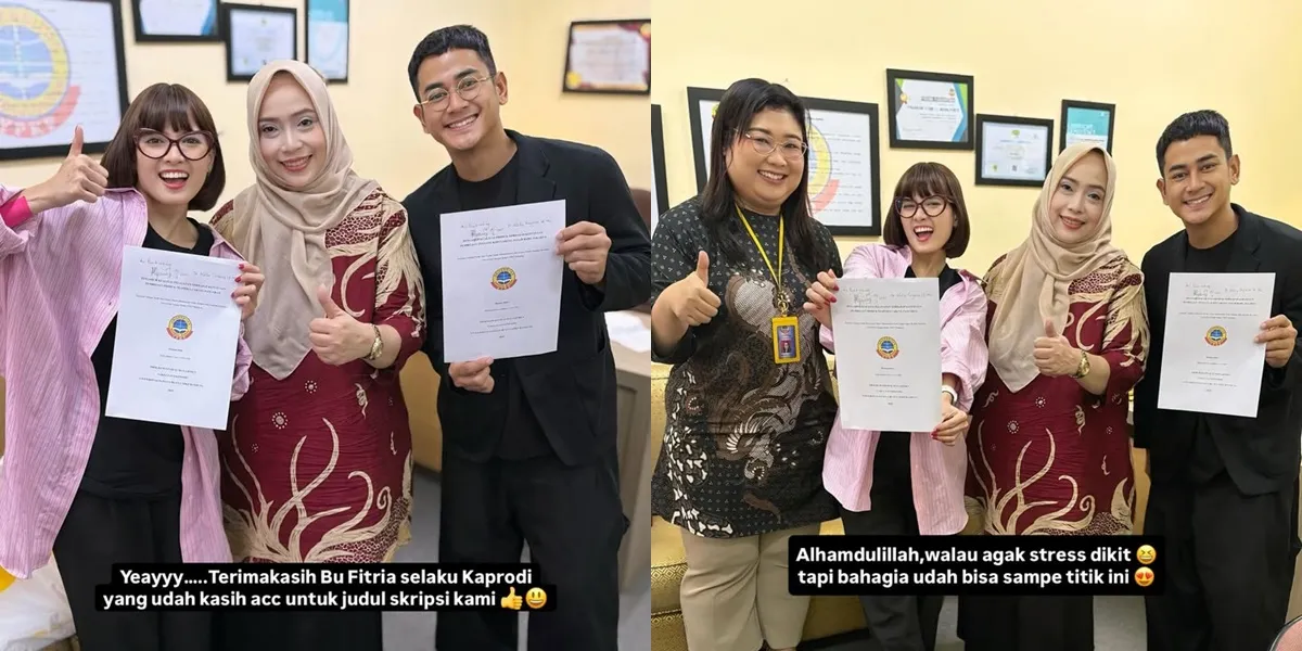Portrait of Chika Jessica and Dwi Andhika Completing Their Thesis Together, Admit to Stress