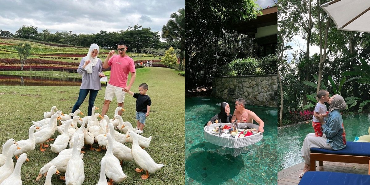 Portrait of Citra Kirana and Rezky Aditya's Romantic Vacation in Bali, Having Fun with Athar