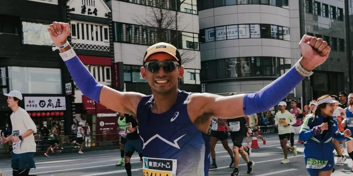 Portrait of Daffa Wardhana Participating in the 2026 Tokyo Marathon, Thorough Preparation