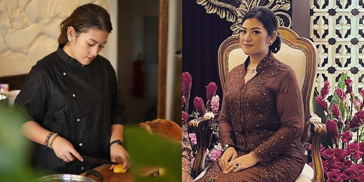 Portrait of Danvy Rukmana, Soeharto's Granddaughter, who is Often Said to Resemble Her Mother, Aquene Djorghi Admires Her Sister