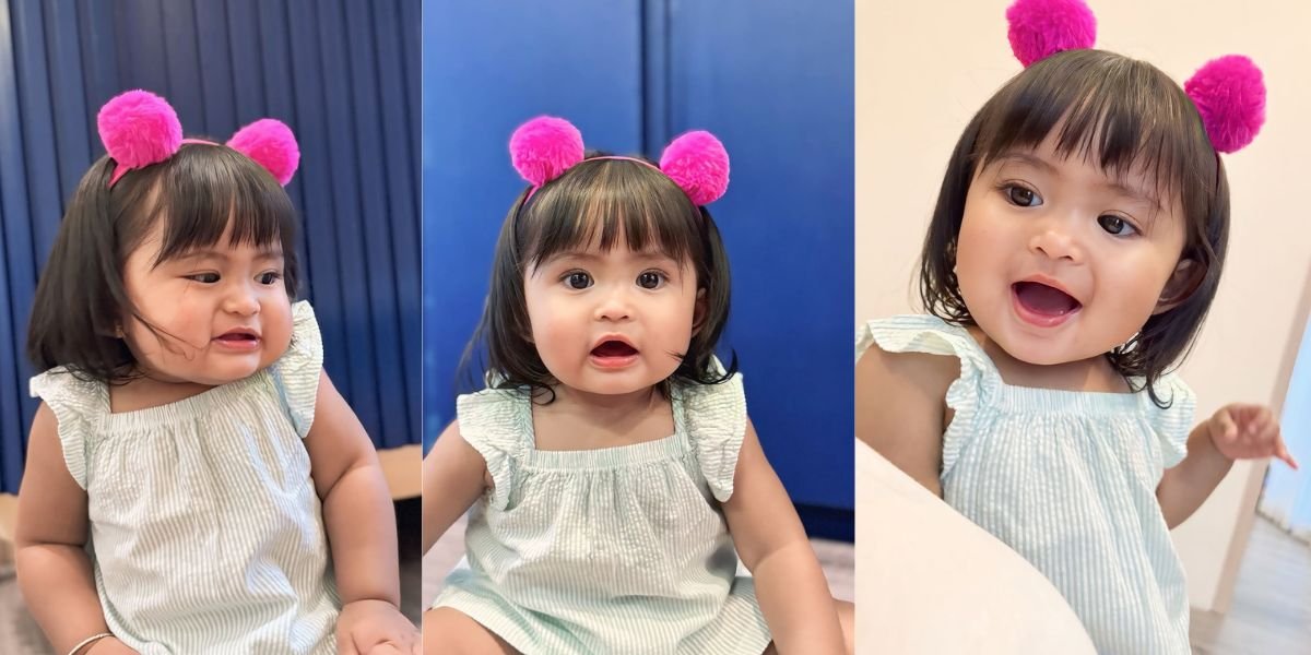  Cunda's Portrait, Denny Caknan's Child, Looks Cute with Front Bangs After Bathing