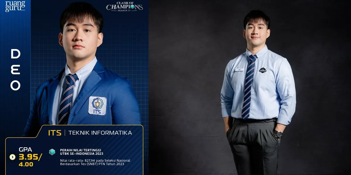 Portrait of Deo, an ITS Student and Participant in COC Season 2, Who Achieved the Highest UTBK Score in Indonesia