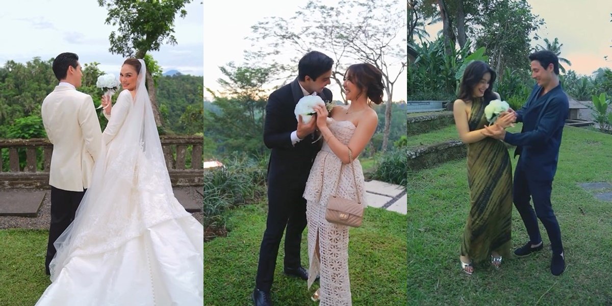 Portrait of Celebrity Couples Catching the Bouquet at Luna Maya and Maxime Bouttier's Wedding, the Last One Made Us Laugh