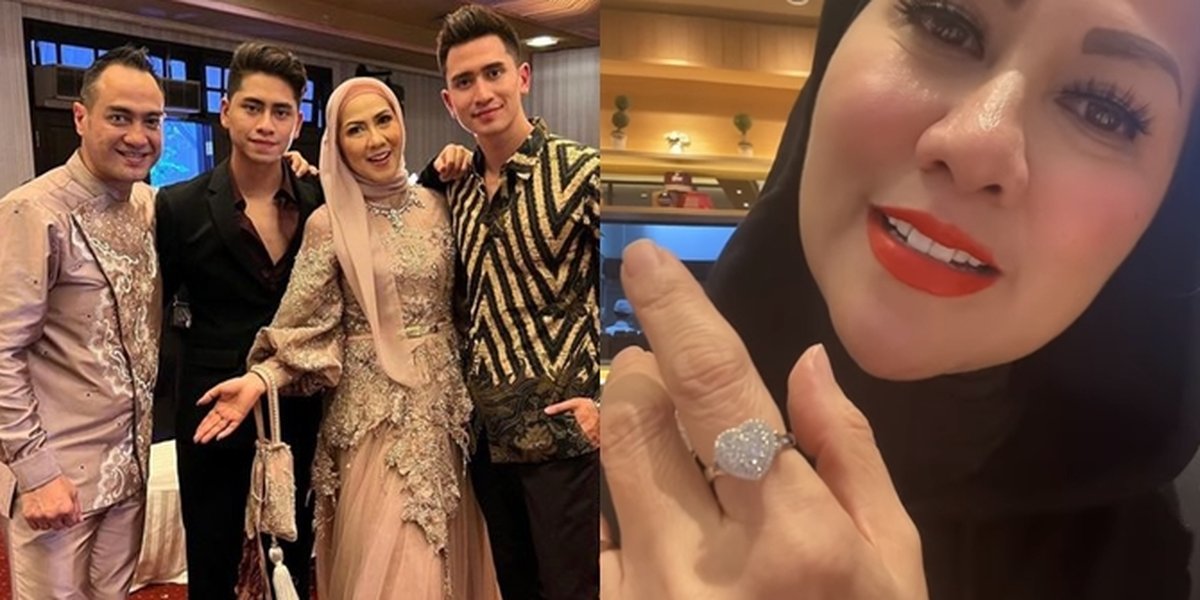 Portrait of Venna Melinda's Engagement Ring Details from Ferry Irawan, Luxurious with Shimmering Heart-shaped Diamonds!