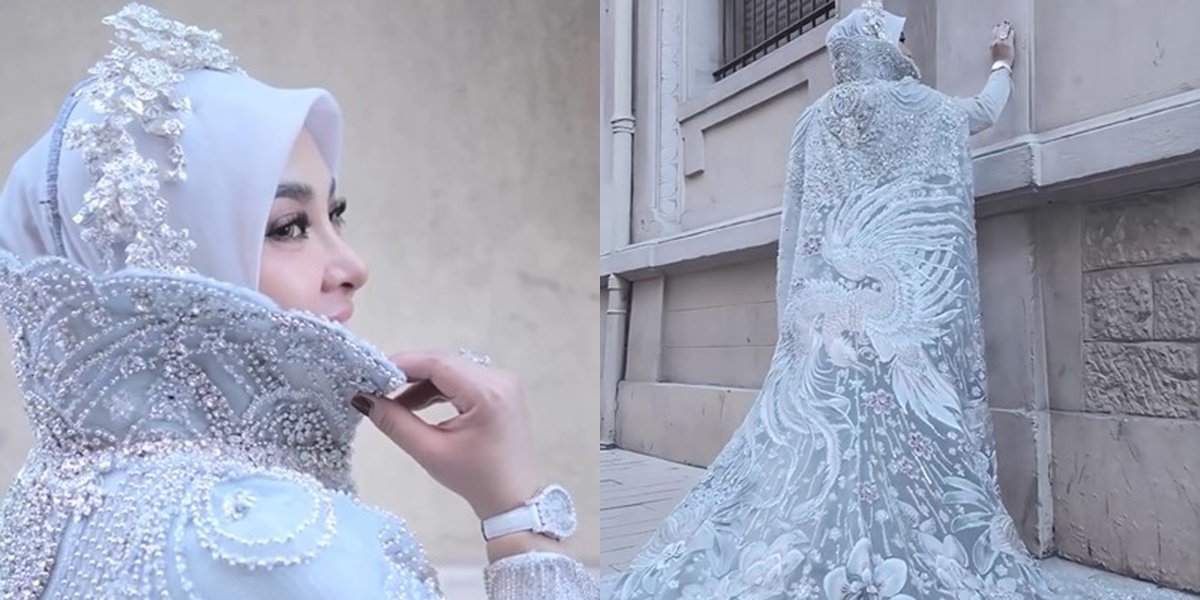 Detailed Portrait of Syahrini's Dress at Cannes Film Festival 2025 Day 1, Adorned with Crystals and Decorated with Garuda Birds