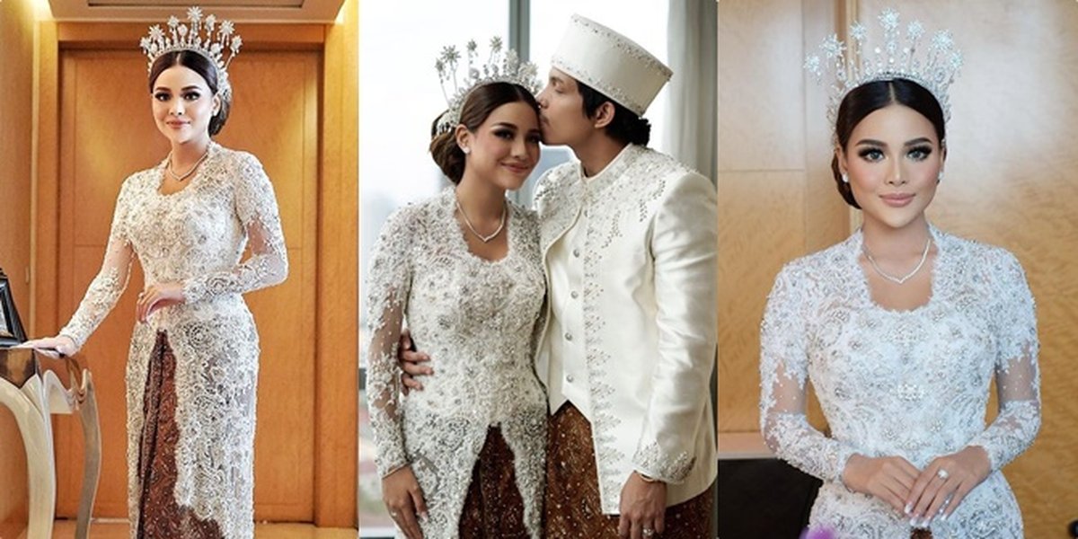 Portrait of Aurel Hermansyah's Detailed Kebaya at the Wedding Ceremony with Atta Halilintar, So Elegant and Super Luxurious!