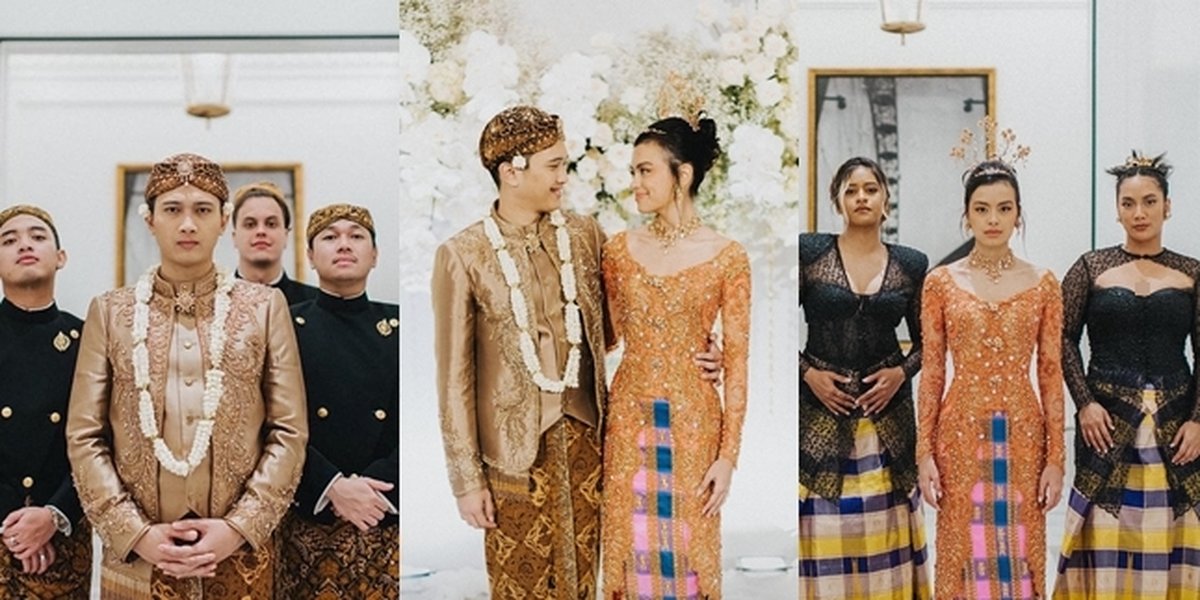 Portrait of Eva Celia's Detailed Kebaya on her Wedding Day, Intentionally Combining Javanese and Bugis Customs - Sophia Latjuba Wears Baju Bodo
