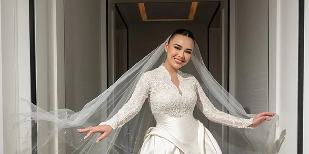 Detailed Portrait of Amanda Manopo's Appearance on Her Wedding Day with Kenny Austin, Stunning