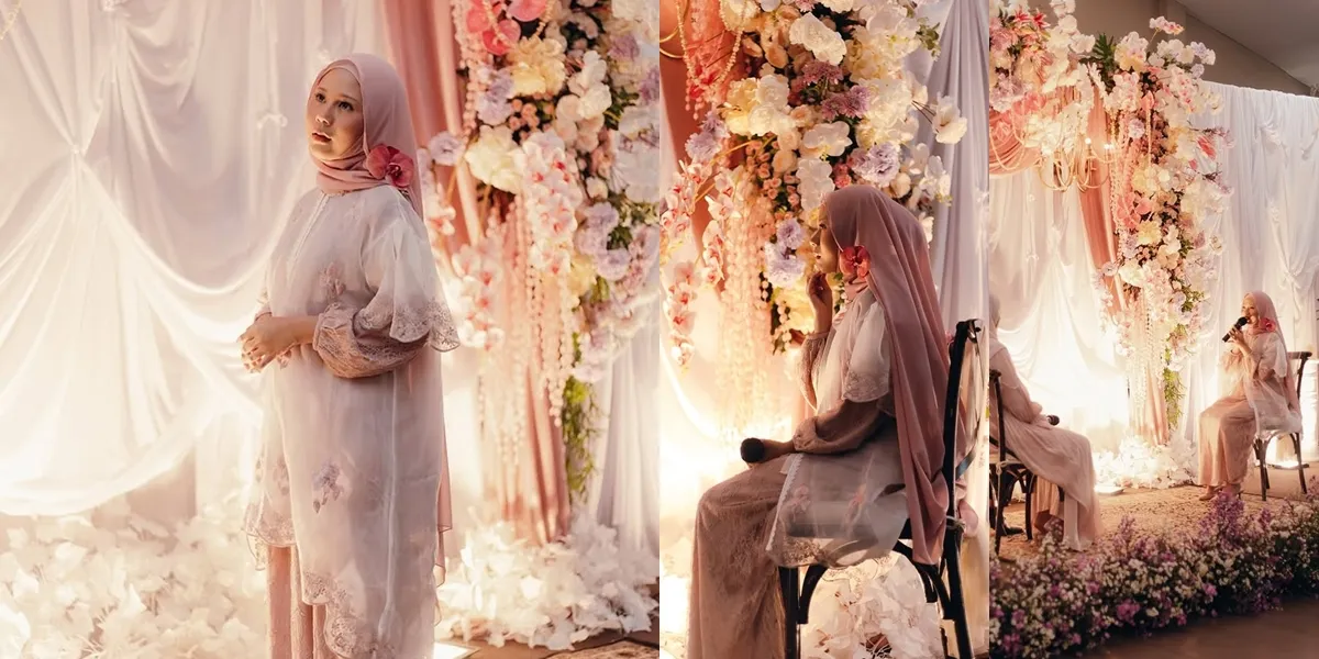 Detailed Portrait of Nadin Amizah's Pre-Wedding Ceremony, Beautifully Veiled