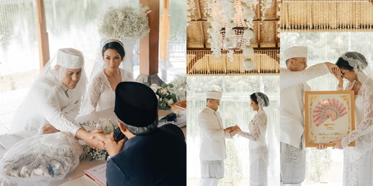 Detail Photos of Melanie Putria and Aldico's Wedding, All in White - Not Backing Down Despite Groom's Severe Illness