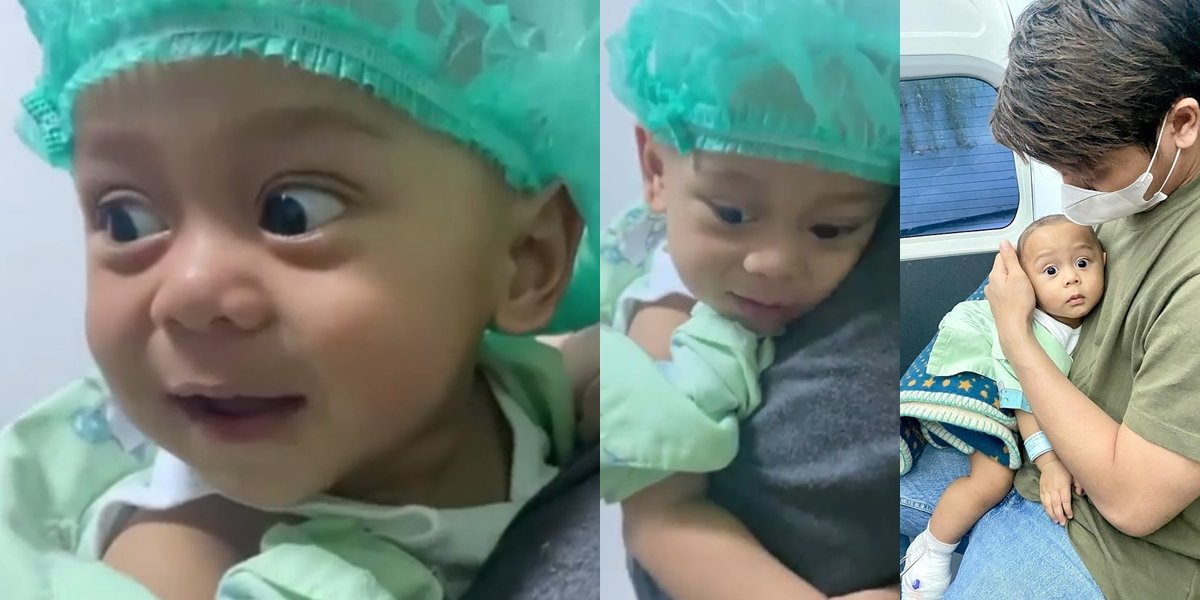 Portrait of the Moments of Baby Leslar, Lesti's Child, After Hernia Surgery, Inul Daratista Gives Special Message