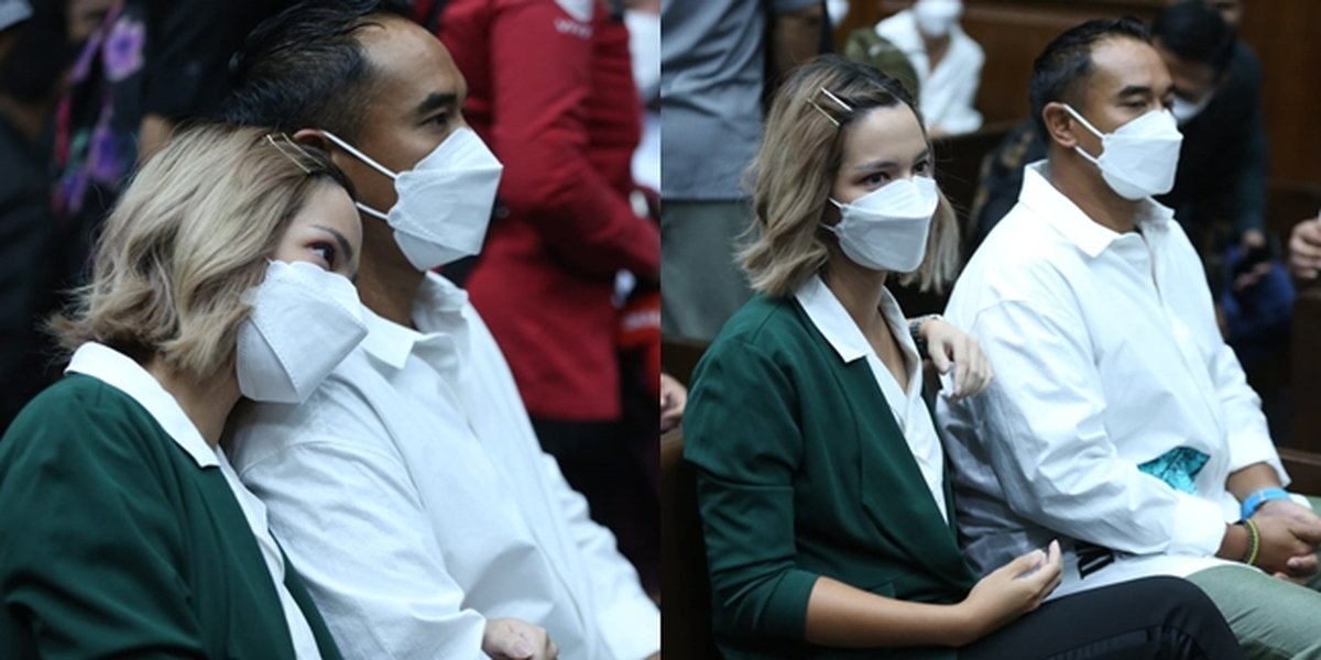 Portrait of the Moment Nia Ramadhani and Ardi Bakrie Before Being Sentenced to 1 Year in Prison, Seen Leaning on Each Other