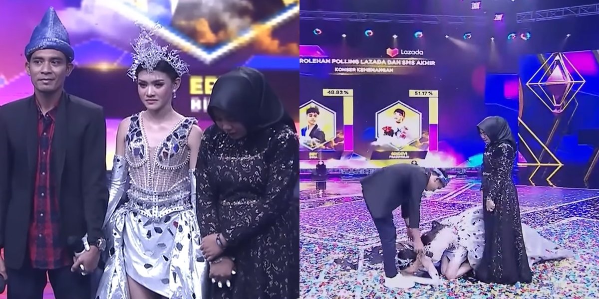 Portrait of the Moment Sridevi is Declared Champion of D'Academy 5, Hysterical Until Kissing Both Parents' Feet