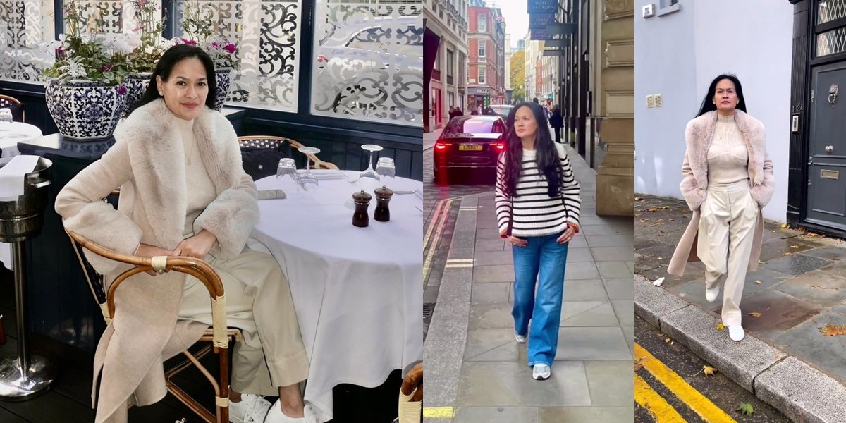 Portrait of Donna Harun Vacationing in London, Cool and Stylish Grandma Despite Having Many Grandchildren