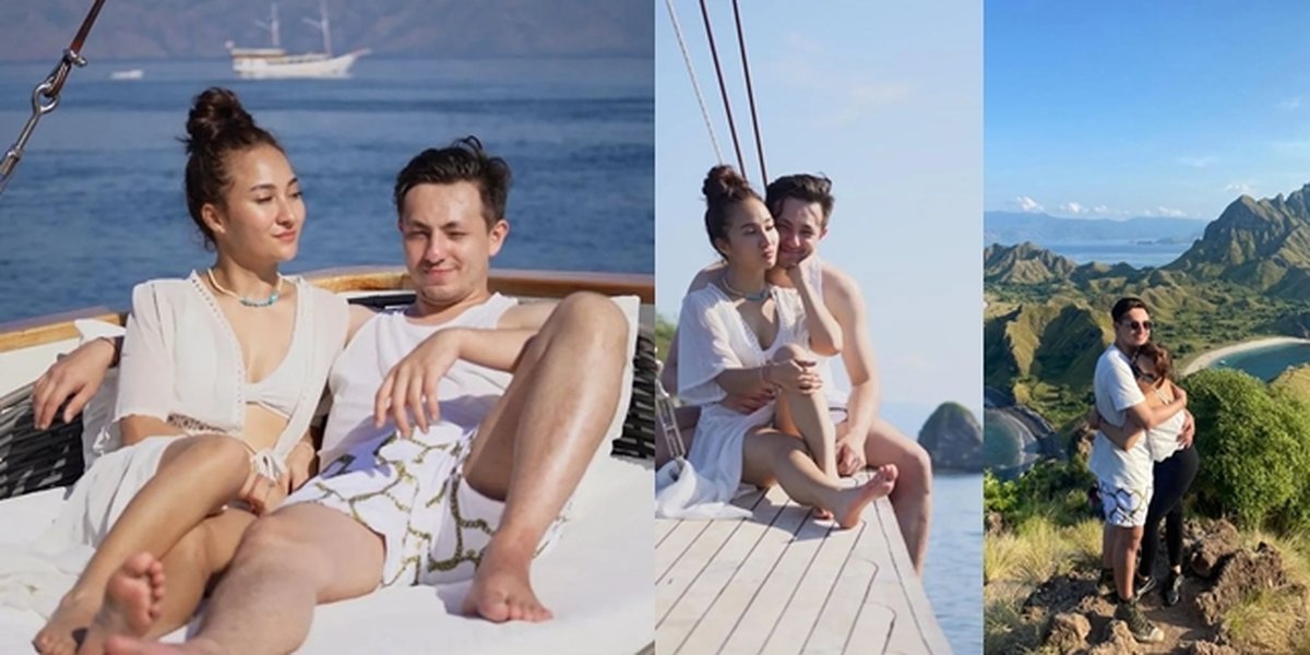 Portrait of Dylan Carr and Naomi Zaskia on a Romantic Vacation in Labuan Bajo, Getting Closer