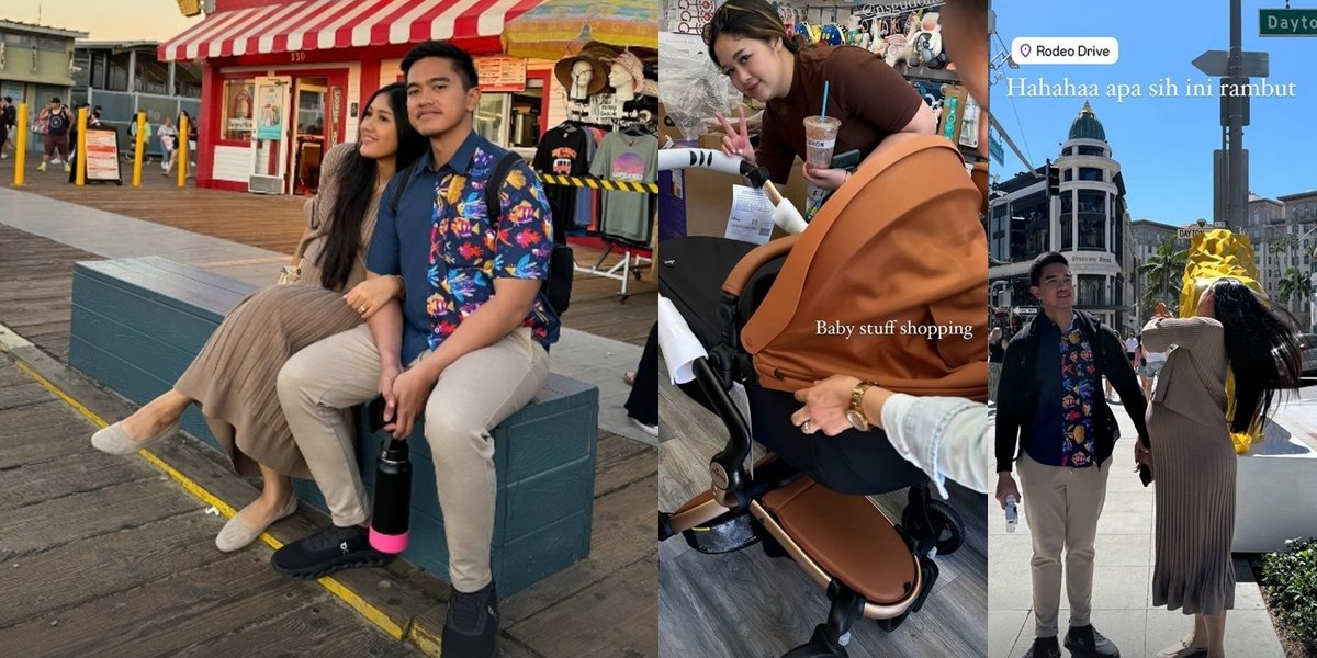 Portrait of Erina Gudono and Kaesang Strolling in California, Buying a Stroller Worth the Price of a Motorcycle - Bread 400 Thousand