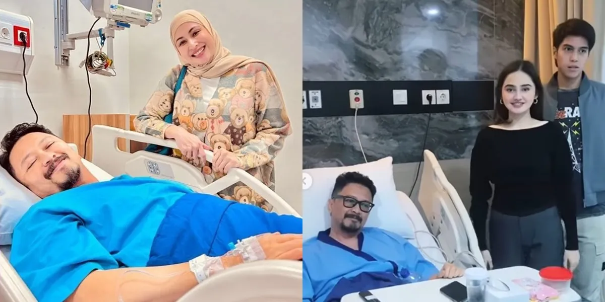Portrait of Ferry Maryadi Being Treated in the Hospital While Entertaining the Nurses, Visited by His Ex-Wife and Syifa Hadju and El Rumi