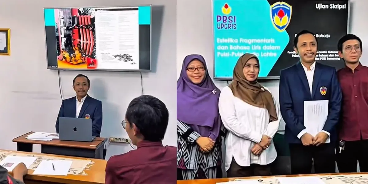 Portrait of Furry Setya at Thesis Defense, Admits to Feeling Nervous