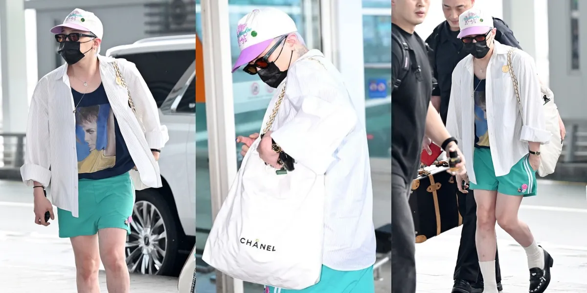 G-Dragon's Quirky Appearance at the Airport, Relaxed in Hot Pants