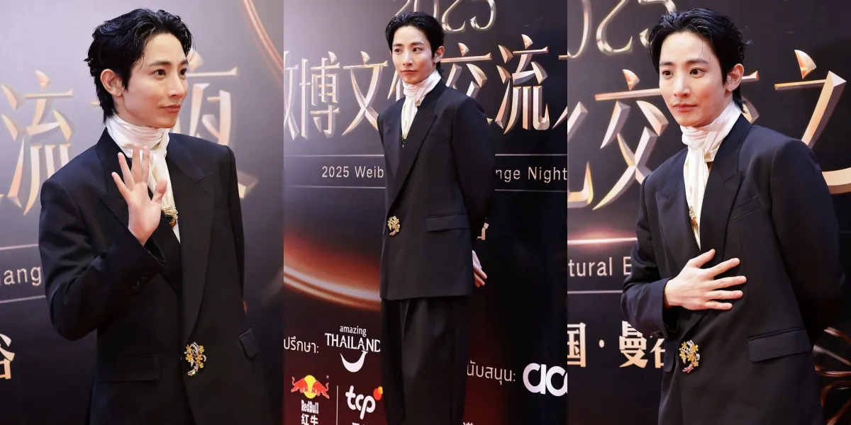 Handsome Portrait of Lee Soo Hyuk at Weibo Gala 2025, Wins Most Popular Korean Artist Award