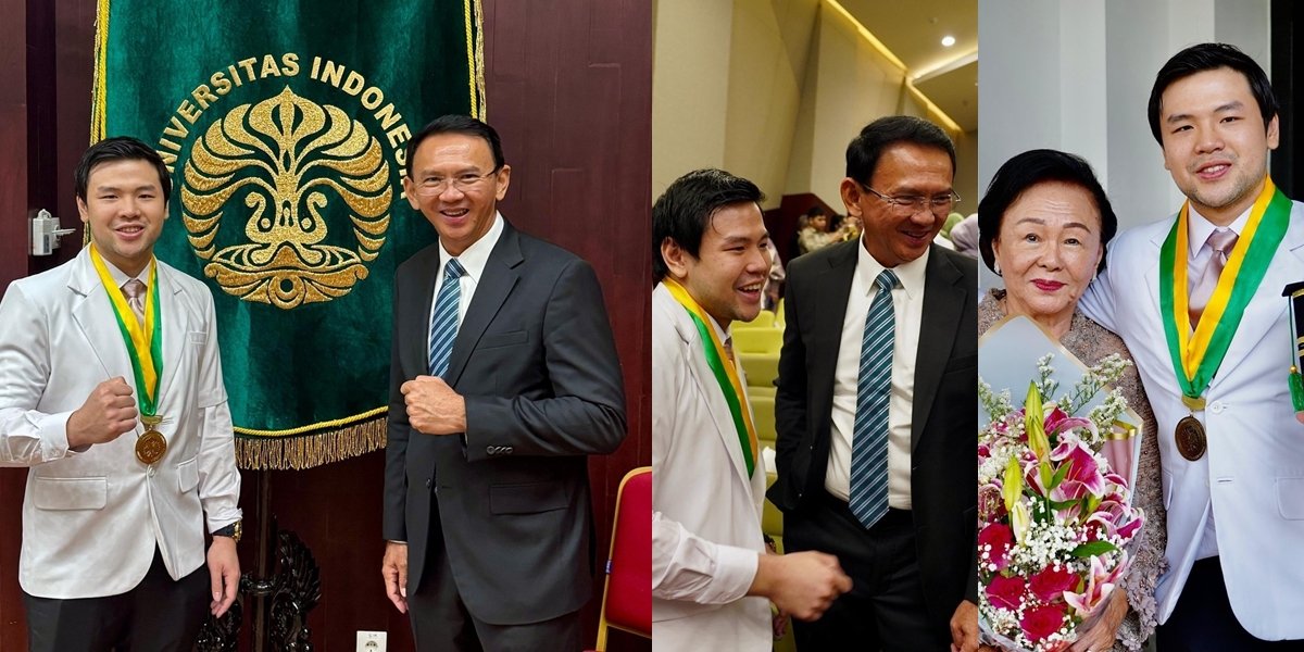 The Handsome Portrait of Sean in a White Suit, Officially Sworn In - Realizing Ahok's Dream of Having His Child Become a Doctor