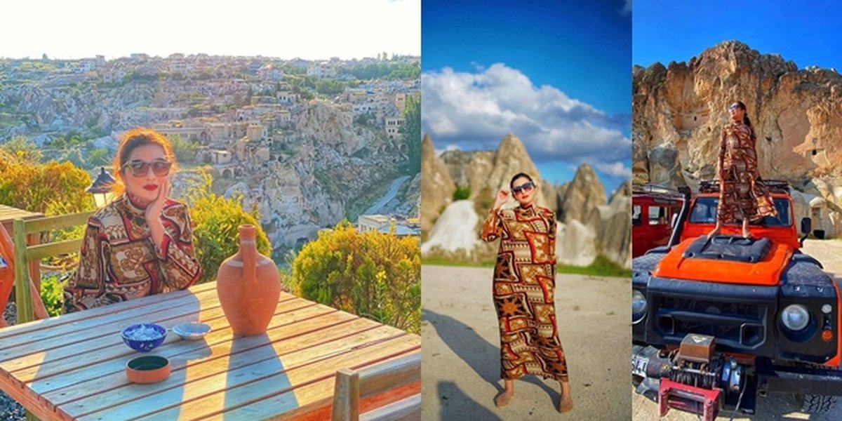 Portrait of Ashanty's Cool Style in Cappadocia, Doesn't Look Sick Despite Being Diagnosed with Kidney Stones