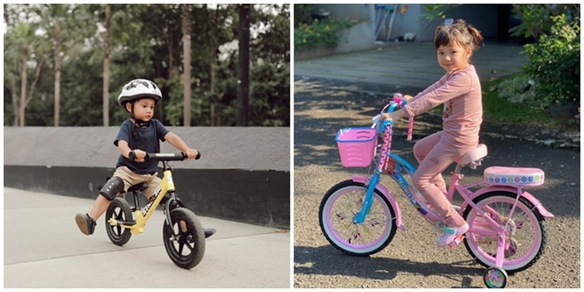 Portrait of the Cuteness of These 8 Celebrity Children While Riding Bicycles, Especially Gempi!