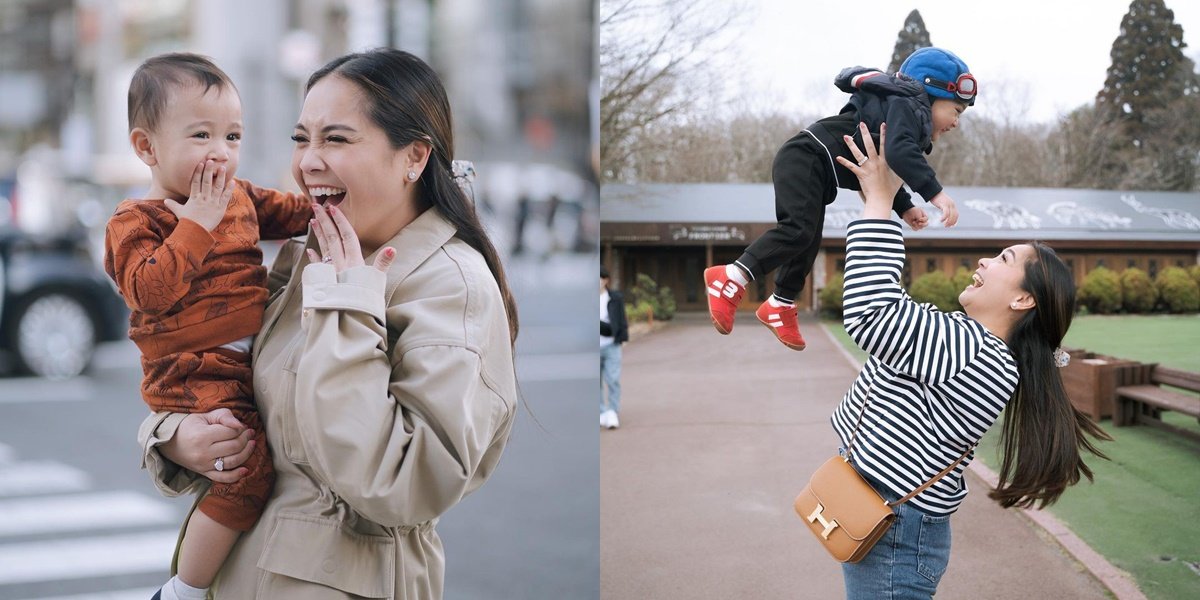 Adorable Moments of Rayyanza with Nagita Slavina in Japan, Netizens are More Amazed