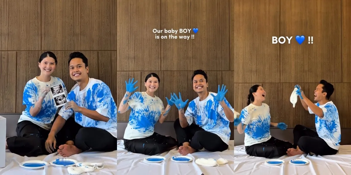 Portrait of Anthony Ginting's Gender Reveal, Awaiting the Birth of a Baby Boy
