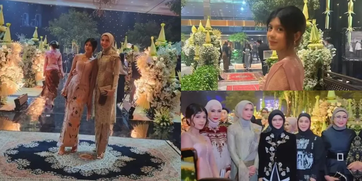 Gendhis Accompanies Arzeti Bilbina to Al Ghazali's Wedding, the Daughter Appears Elegant in Kebaya