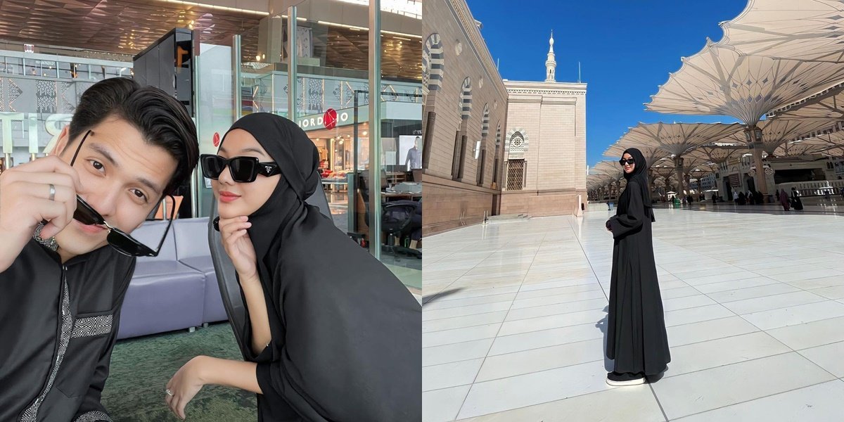 Portraits of Glenca Chysara Wearing Hijab and Veil during Umrah with Rendi Jhon, Her Appearance Receives Praise
