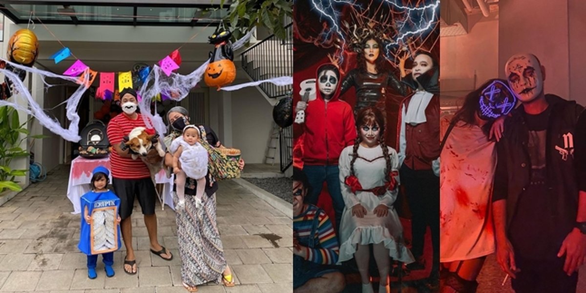 Portrait of Indonesian Celebrities' Halloween, Some Become a Can of Crackers to Cute Ghost