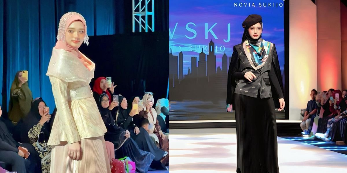 Model Berbakat Inara Rusli Sambangi Catwalk Fashion Show dan Curi Perhatian Netizen