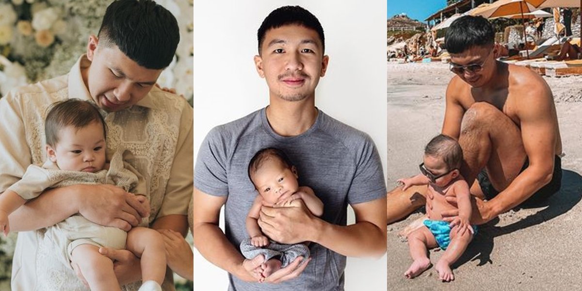 Portrait of Indra Priawan Taking Care of Baby Issa, Nikita Willy's Husband Shows Hot Daddy Charms and Ideal Husband!